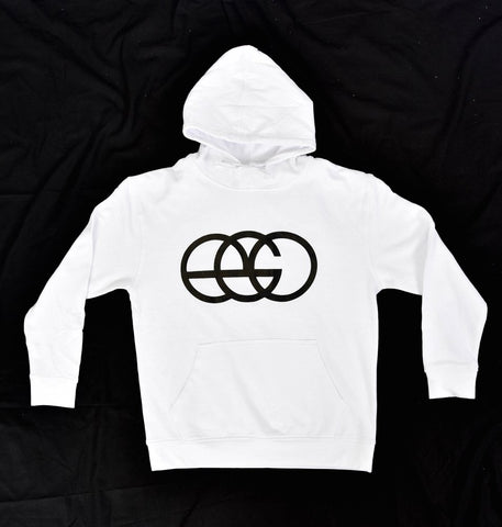 White EGO Pullover Hoodie